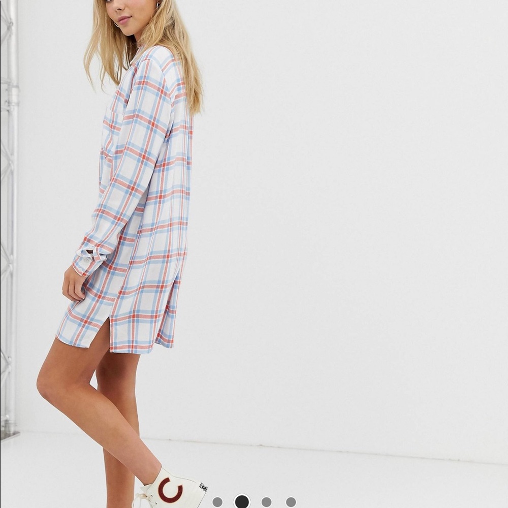 Plaid Long Sleeve Dress